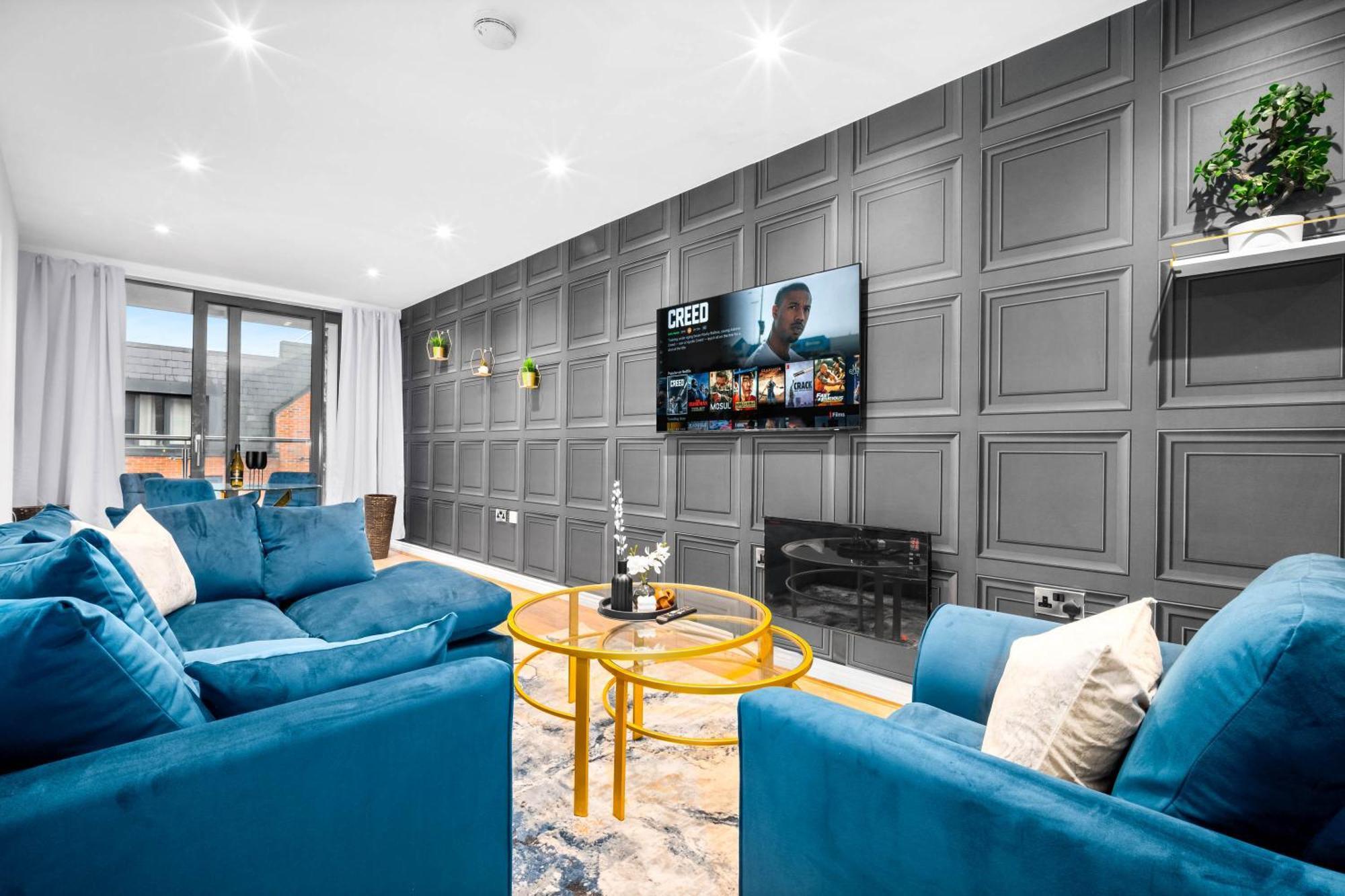 Luxury Two Bedroom Apartment - City Ceentre - Balcony - Jq - Netflix & Wifi - 11B 버밍엄 외부 사진